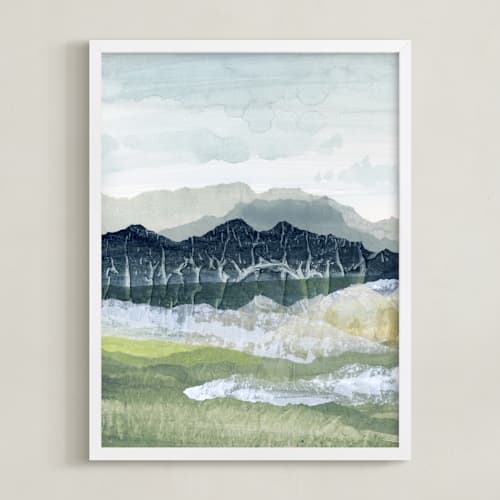 This is a deep blue art by Lara Eckerman called sapphire ridge 1